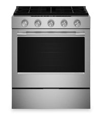 KitchenAid 30" 5.0 Cu. Ft. Smart Slide-in Gas Range with Convection Modes - Stainless Steel - KSGS330SPS | Cuisinière intelligente à gaz encastrée KitchenAid de 5,0 pi3 et de 30 po avec modes par convection - acier inoxydable - KSGS330SPS