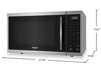 Whirlpool 1.0 Cu. Ft. Countertop Microwave with Air Fry - Stainless Steel - WMCS5522RB | Four à micro-ondes de comptoir Whirlpool de 1,0 pi3 avec friture à air - Acier inoxydable - WMCS5522RB