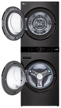 LG WashTower™ with 5 Cu. Ft. Washer and 7.8 Cu. Ft. Ventless HeatPump™ Dryer - WKHC252HBA | Tour de lavage WashTower LG avec laveuse 5 pi³ et sécheuse avec pompe à chaleur sans ventilation 7,8 pi³ - WKHC252HBA | WKHC252H