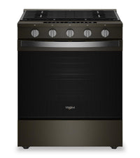 Whirlpool 5 Cu. Ft. Gas Range with Air Fry and WipeClean™ Coating - Black Stainless Steel - WSGS7530RV | Cuisinière à gaz Whirlpool de 5 pi3 avec friture à air et revêtement WipeCleanMC - acier inoxydable noir - WSGS7530RV | WSGS753V