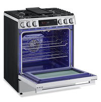 LG 6.3 Cu Ft. Smart Gas Slide-In Range with Air Fry- Fingerprint Resistant Stainless Steel - LSGL6335X | Cuisinière intelligente à gaz encastrée LG de 6,3 pi3 avec friture à air- acier inoxydable résistant aux traces de doigts - LSGL6335X