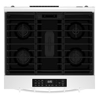 Whirlpool 30" 5 Cu. Ft. Gas Range with Air Cooking - White - WSGS5030SW | Cuisinière à gaz Whirlpool de 5 pi³ et de 30 po avec cuisson à air - blanche - WSGS5030SW