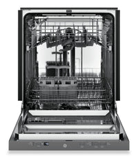 GE 24" 51 dBA Built-In Dishwasher with Piranha™ Hard Food Disposer - Stainless Steel - GDT225SSLSS | Lave-vaisselle GE de 24 po et de 51 dBA avec commandes sur le dessus et broyeur d’aliments solides PiranhaMC - acier inoxydable - GDT225SSLSS