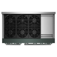 KitchenAid 6.3 Cu. Ft. 6 Burner Commercial-Style Gas Range – Juniper - KFGD948SJP | Cuisinière à gaz KitchenAid de 6,3 pi³ de style commercial à 6 brûleurs - genièvre - KFGD948SJP