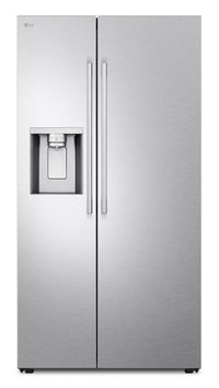 LG 36" 27 Cu. Ft Side by Side Refrigerator - Fingerprint Resistant Stainless Steel - LL27T3530S  | Réfrigérateur LG de 27 pi3 et de 36 po à compartiments juxtaposés - acier inoxydable résistant aux traces de doigts - LL27T3530S