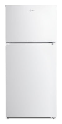 Midea 27.5” 16 Cu. Ft. Top Mount Freezer Refrigerator – White - MRT16D2BWW | Réfrigérateur Midea de 16 pi³ et de 27,5 po à congélateur supérieur - blanc - MRT16D2BWW | MRT16D2W