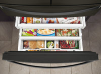 Whirlpool 26 Cu. Ft. 4-Door Refrigerator with Prep and Store Bins - WRMF7736PV | Réfrigérateur 4 portes Whirlpool de 26 pi³ avec bacs de préparation et de rangement - WRMF7736PV | WRMF77PV