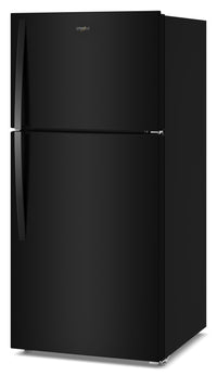 Whirlpool 29.5" 19 Cu. Ft. Top Freezer Refrigerator with Total Coverage Cooling - Black - WRTX7419SB | Réfrigérateur Whirlpool de 19 pi³ et de 29,5 po à congélateur supérieur avec refroidissement à couverture totale - noir - WRTX7419SB