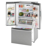 Kenmore 36" 20.3 Cu. Ft French Door Refrigerator – Fingerprint Resistant Stainless Steel - KKFDR36x20.3-SS  | Réfrigérateur Kenmore de 20,3 pi3 et de 36 po à portes françaises - acier inoxydable résistant aux traces de doigts - KKFDR36x20.3-SS