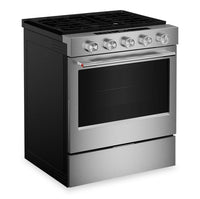 KitchenAid 30" 5.0 Cu. Ft. Smart Slide-in Gas Range with Convection Modes - Stainless Steel - KSGS330SPS | Cuisinière intelligente à gaz encastrée KitchenAid de 5,0 pi3 et de 30 po avec modes par convection - acier inoxydable - KSGS330SPS