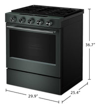 KitchenAid 30" 5.0 Cu. Ft. Slide-in Gas Range with Convection Modes - Juniper - KSGS530SJP | Cuisinière à gaz encastrée KitchenAid de 5,0 pi³ et de 30 po avec modes à convection - genièvre - KSGS530SJP