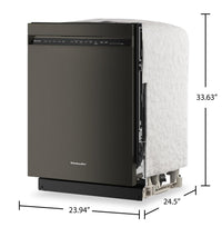 KitchenAid 24" 44 dBA Dishwasher with 360° Max Jets™ Third Rack - Black Ore - KDFS424SBE | Lave-vaisselle KitchenAid de 24 po et de 44 dBA avec troisième panier 360° Max JetsMC - minerai noir - KDFS424SBE