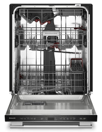 KitchenAid 24" 44 dBA Dishwasher with 360° Max Jets™ Third Rack -PrintShield Stainless Steel - KDTS424SPS  | Lave-vaisselle KitchenAid de 24 po et de 44 dBA avec troisième panier 360° Max JetsMC - acier inoxydable PrintShieldMC - KDTS424SPS