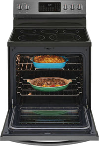 Frigidaire Gallery 5.7 Cu. Ft. Freestanding Electric Range with Air Fry - GCRE306CAD - Electric Range in Smudge-proof Black Stainless Steel