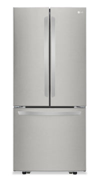 LG 30" 21.8 Cu. Ft. French Door Standard-Depth Refrigerator - Stainless Steel - LFCS22520S  | Réfrigérateur LG de 21,8 pi3 et de 30 po de profondeur standard à portes françaises - acier inoxydable - LFCS22520S