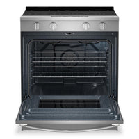 Whirlpool 30" 5.3 Cu. Ft. Electric Range with Air Cooking – Fingerprint Resistant Stainless Steel - YWSES5030SZ  | Cuisinière électrique Whirlpool de 30 po avec cuisson à air - acier inoxydable résistant aux traces de doigts - YWSES5030SZ
