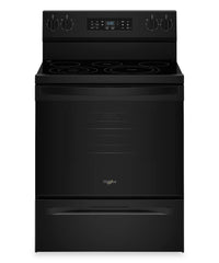 Whirlpool 5.3 Cu. Ft. Electric Range with Air Cooking – Black - YWFES5730SB | Cuisinière électrique Whirlpool de 5,3 pi3 avec cuisson à air – noire - YWFES5730SB