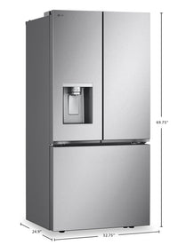 LG 20 Cu. Ft. Smart Counter-Depth MAX™ French-Door Refrigerator - LF20C6330S | Réfrigérateur intelligent LG 20 pi³ à portes françaises de profondeur comptoir MAXMC - LF20C6330S | LF20C63S