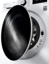 LG 2.6 Cu. Ft. Smart Compact Front-Load Washer - WM1455HWA | Laveuse intelligente compacte LG de 2,6 pi³ à chargement frontal - WM1455HWA | WM1455HW