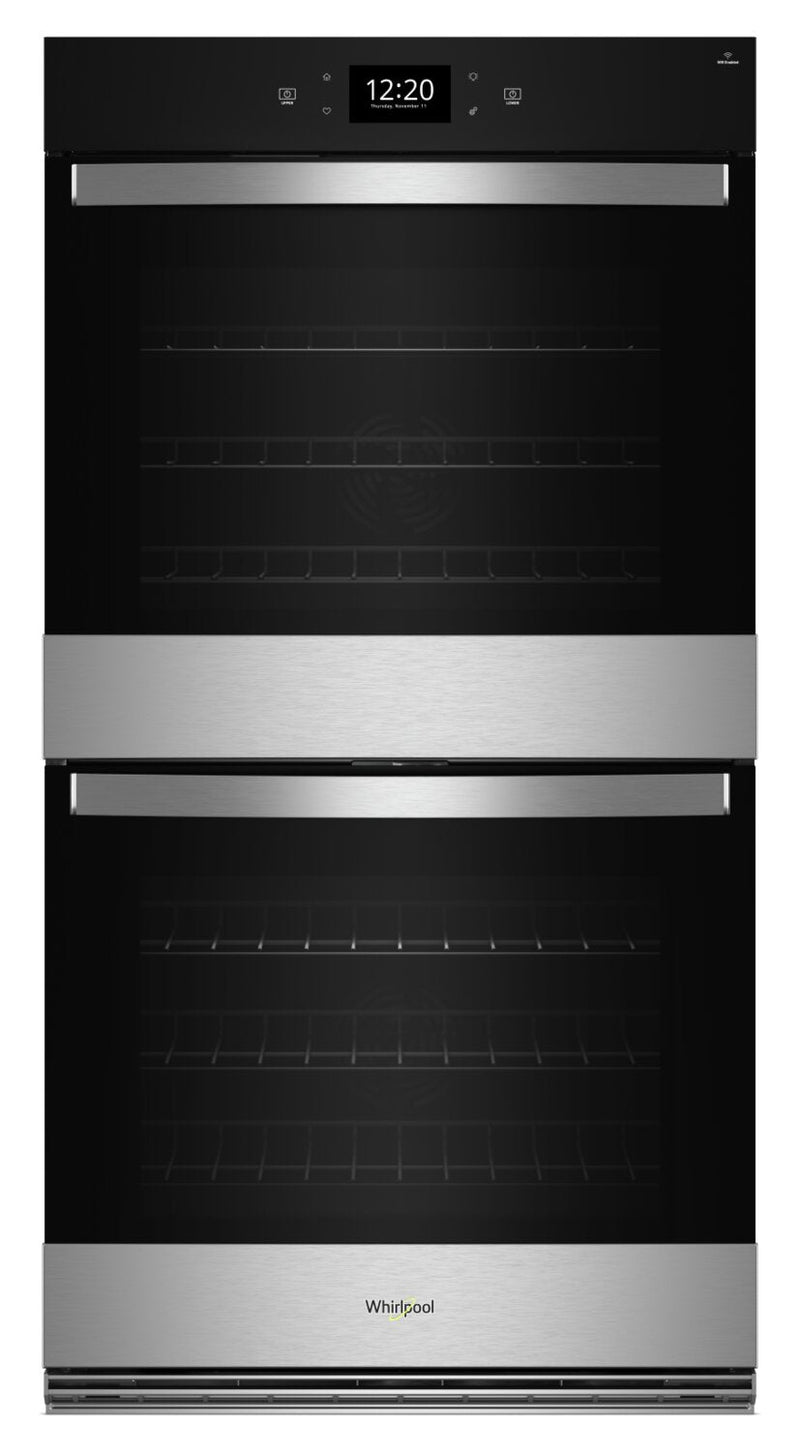 Whirlpool 8.6 Cu. Ft. Smart Double Wall Oven with Air Fry - WOED7027PZ | Four mural double intelligent Whirlpool de 8,6 pi³ avec friture à air - WOED7027PZ | WOED702Z