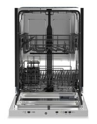 GE 24” 50 dBA Top Control Dishwasher with Auto Open Dry - White – GBT500SGVWW | Lave-vaisselle GE de 24 po et de 50 dBA avec commandes sur le dessus et séchage - blanc - GBT500SGVWW