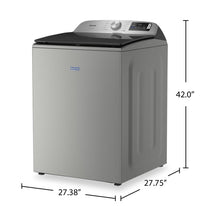 Maytag 6.0 Cu. Ft. Smart Top-Load Washer - Radiant Silver - MTW6205RR | Laveuse intelligente Maytag à chargement par le haut de 6,0 pi3 - argenté radieux - MTW6205RR