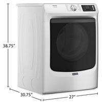 Maytag 7.4 Cu. Ft. Pet Pro Smart Gas Dryer - White - MGD7020RW | Sécheuse à gaz intelligente Pet Pro de 7,4 pi3 de Maytag – MGD7020RW | MGD7020W