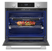 KitchenAid 30" Smart Electric Single Wall Oven – PrintShield Stainless Steel - KOES730SPS | Four mural simple électrique intelligent KitchenAid de 30 po - acier inoxydable PrintShieldMC - KOES730SPS