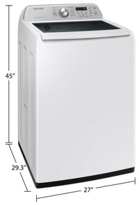 Samsung 5.4 Cu. Ft. Top-Load Washer with SmartThings - WA47CG3500AWA4 | Laveuse intelligente Samsung à chargement par le haut de 5,4 pi³ avec SmartThings - WA47CG3500AWA4 | WA47CGAW
