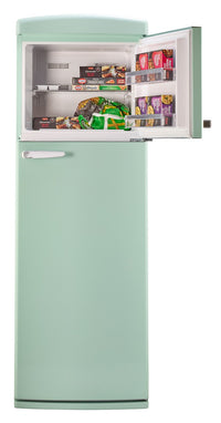 Unique Classic Retro 24" 11 Cu Ft. Top Freezer Refrigerator – Summer Mint Green - UNQ-310L LG TM | Réfrigérateur Classic Rétro d’Unique de 24 po et de 11 pi3 à congélateur supérieur - vert menthe estival - UNQ-310L LG TM