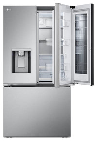 LG 31 Cu. Ft. Smart Mirror InstaView™ Door-in-Door® Refrigerator - LRYKS3106S | Réfrigérateur intelligent Mirror InstaViewMC LG 31 pi³ avec système Porte dans la porteMD - LRYKS3106S | LRYKS31S