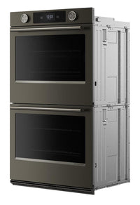 KitchenAid 30" Smart Electric Double Wall Oven - Black Ore - KOED730SBE | Four mural double intelligent électrique KitchenAid de 30 po - minerai noir - KOED730SBE