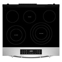 Whirlpool 30" 5.3 Cu. Ft. Electric Range with Air Cooking – Fingerprint Resistant Stainless Steel - YWSES5030SZ  | Cuisinière électrique Whirlpool de 30 po avec cuisson à air - acier inoxydable résistant aux traces de doigts - YWSES5030SZ