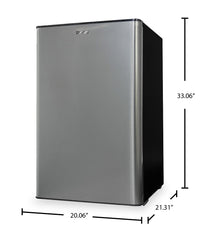 Danby 20.62" 4.4 Cu. Ft. Single-Door Mini Fridge – Stainless Steel - DAR044A9SLDB | Mini réfrigérateur compact Danby de 4,4 pi³ et de 20,62 po à 1 porte - acier inoxydable - DAR044A9SLDB
