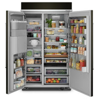 KitchenAid 29.4 Cu. Ft. Built-In Side-by-Side Refrigerator - KBSD708MBS | Réfrigérateur encastré KitchenAid de 29,4 pi³ à compartiments juxtaposés - KBSD708MBS | KBSD78BS
