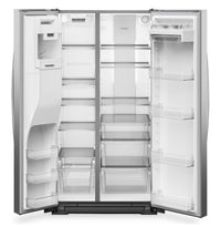 Whirlpool 36" 28.7 Cu. Ft. Side-by-Side Refrigerator – Fingerprint-Resistant Stainless - WRSF6536RZ | Réfrigérateur Whirlpool de 28,7 pi³ et de 36 po à compartiments juxtaposés - acier inoxydable résistant aux traces de doigts - WRSF6536RZ