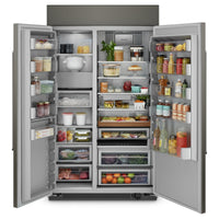 KitchenAid 30 Cu. Ft. Panel-Ready Built-In Side-by-Side Refrigerator - KBSN708MPA | Réfrigérateur encastré KitchenAid avec panneau personnalisable de 30 pi³ à compartiments juxtaposés - KBSN708MPA | KBSN708P