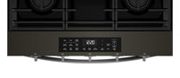 Whirlpool 30" 5 Cu. Ft. Gas Range with Air Cooking - Black-on-Stainless - WSGS5030SV | Cuisinière à gaz Whirlpool de 5 pi³ et de 30 po avec cuisson à air - noir sur acier inoxydable - WSGS5030SV