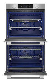 KitchenAid 30" Smart Electric Double Wall Oven - PrintShield™ Stainless Steel - KOED730SPS	 | Four mural intelligent électrique KitchenAid de 30 po - acier inoxydable PrintShieldMC - KOED730SPS