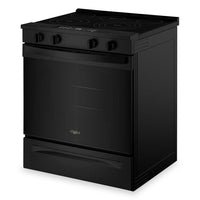 Whirlpool 30" 5.3 Cu. Ft Electric Range with Air Cooking – Black - YWSES5030SB | Cuisinière électrique Whirlpool de 5,3 pi³ et de 30 po avec cuisson à air - noire - YWSES5030SB