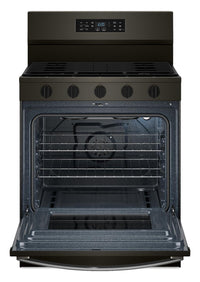 Whirlpool 5.0 Cu. Ft. Gas Range with Air Cooking – Black on Stainless - WFGS5730SV | Cuisinière à gaz Whirlpool de 5,0 pi3 avec cuisson à air – noir sur acier inoxydable - WFGS5730SV