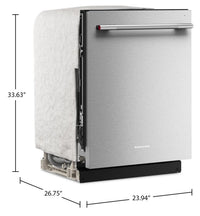 KitchenAid 24" 41 dBA Dishwasher with Third Level Jet Rack – PrintShield Stainless Steel - KDTS324SPS  | Lave-vaisselle KitchenAid de 24 po et de 41 dBA avec 3e panier à jets - acier inoxydable avec fini PrintShieldMC - KDTS324SPS