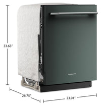 KitchenAid 24" 44 dBA Dishwasher with 360° Max Jets™ Third Rack – Juniper - KDTS424SJP | Lave-vaisselle KitchenAid de 24 po et de 44 dBA avec troisième panier 360° Max JetsMC - genièvre - KDTS424SJP