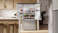 Bosch 36'' 21.6 Cu. Ft French Door Refrigerator – Fingerprint Resistant Stainless Steel - B36CD10ENS | Réfrigérateur Bosch de 36 po et de 21,6 pi3 à portes françaises - acier inoxydable résistant aux traces de doigts - B36CD10ENS