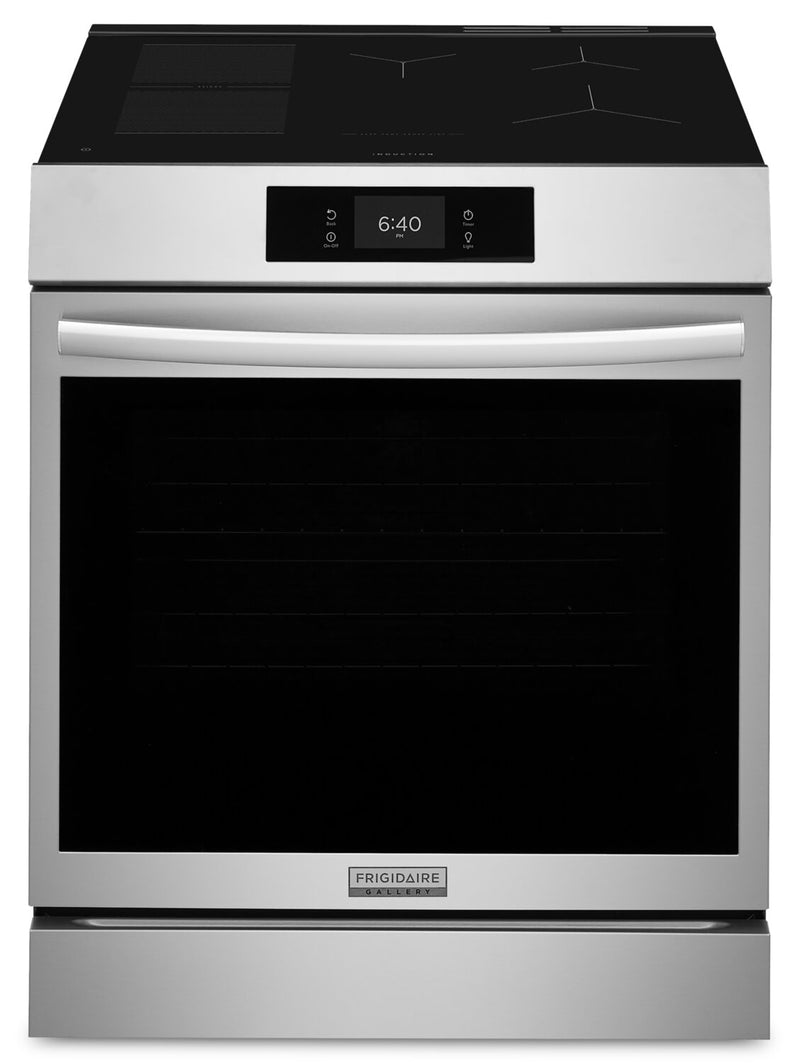 Frigidaire Gallery 6.2 Cu. Ft. Induction Range with Stone-Baked Pizza - Smudge-Proof® Stainless Steel - GCFI307CBF | Cuisinière à induction Frigidaire Gallery de 6,2 pi³ avec pizza cuite sur pierre - acier inoxydable Smudge-ProofMD - GCFI307CBF