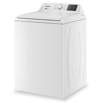 Whirlpool 4.8 Cu. Ft. Top Load Washer and 7 Cu. Ft. Electric Dryer with AutoSensing - White | Laveuse à chargement par le haut 4,8 pi3 et sécheuse électrique 7 pi3 avec détection automatique de Whirlpool - blanches