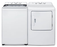 Midea 4.5 Cu. Ft. Top Load Agitator Washer and 7.0 Cu. Ft. Electric Dryer – White  | Laveuse à chargement par le haut de 4,5 pi³ avec agitateur et sécheuse électrique de 7,0 pi³ de Midea - blanches