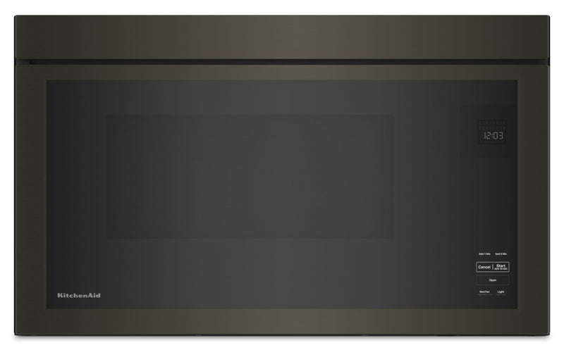 KitchenAid 1.1 Cu. Ft. Over-the-Range Microwave with Flush Built-In Design - YKMMF330PBS  | Four à micro-ondes hotte intégrée KitchenAid 1,1 pi³ avec conception encastrée affleurée - YKMMF330PBS  | YKMMF33B