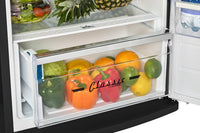 Unique Classic Retro 24" 11 Cu Ft. Top Freezer Refrigerator – Matte Black - UNQ-310L MB TM | Réfrigérateur Classic Rétro d’Unique de 24 po et de 11 pi3 à congélateur supérieur - noir mat - UNQ-310L MB TM