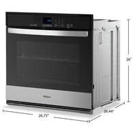 Whirlpool 4.3 Cu. Ft. Single Wall Oven with Self-Clean - WOES3027LS | Four mural simple Whirlpool de 4,3 pi³ avec autonettoyage - WOES3027LS | WOES302S